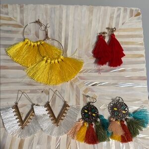 Any offers accepted 🎉Colorful Tassel Earring Set